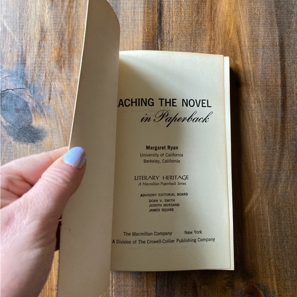 Teaching the Novel in Paperback by Margaret Ryan. 1963 Very Good Softcover - Picture 12 of 12